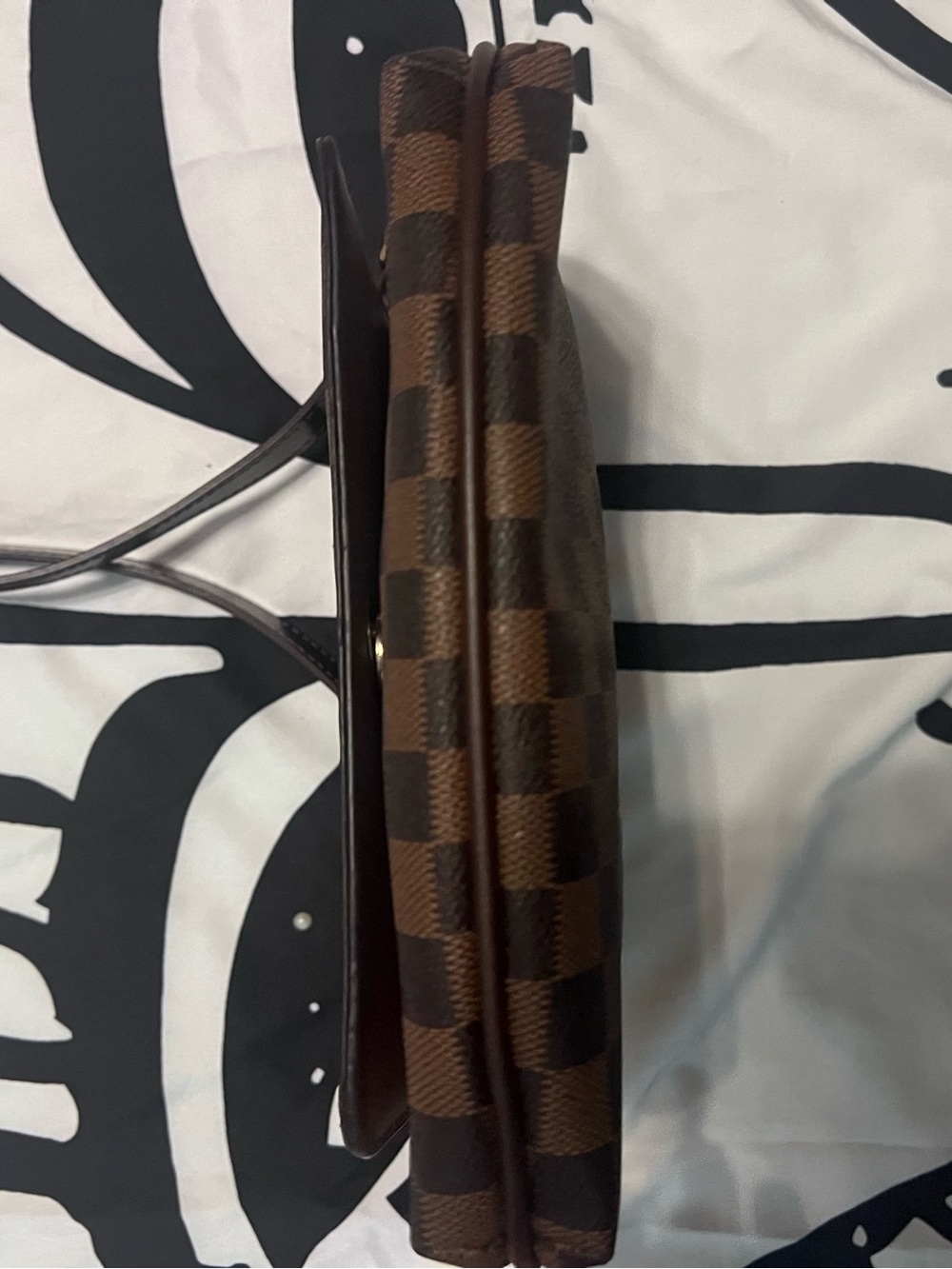 Checkerboard Brown Crossbody Bag - Picture 6 of 9